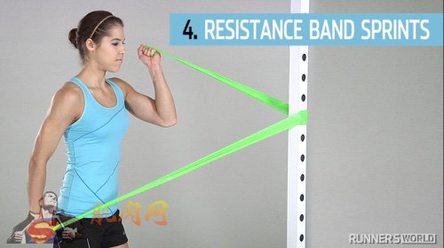 resistance band sprints